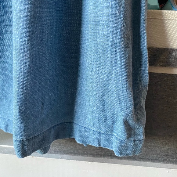 Madewell | Denim Chambray Indigo Peasant Dress - Picture 9 of 13